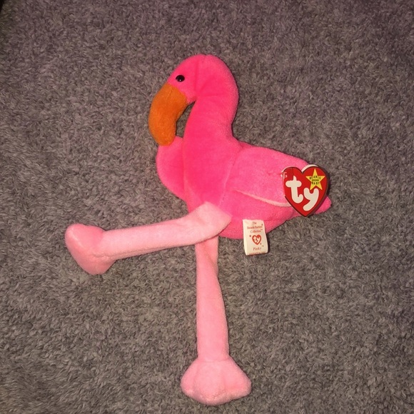 Pinky the Flamingo Collectible Beanie Baby - Picture 3 of 8